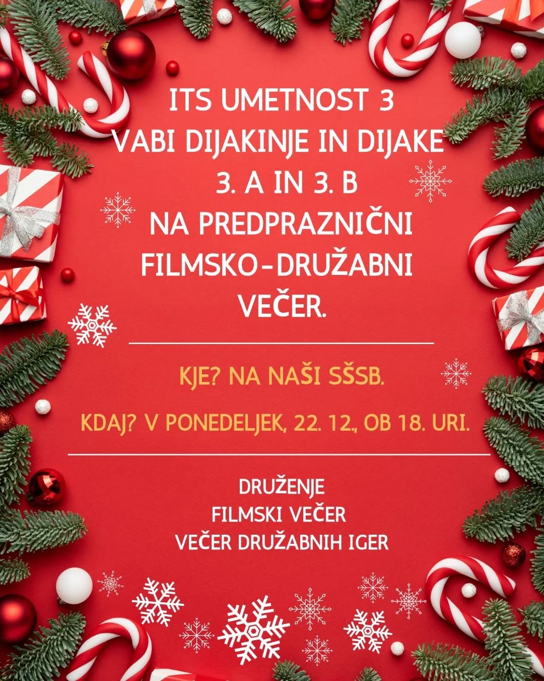 Fimsko-družabni večer