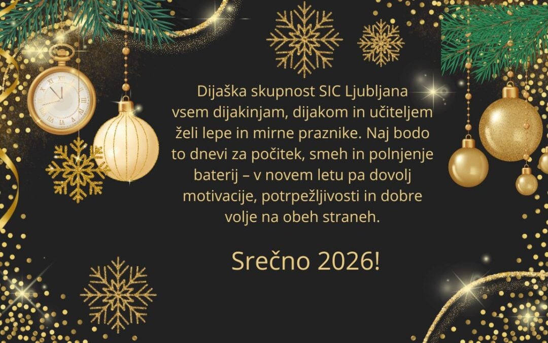 Voščilo dijaške skupnosti