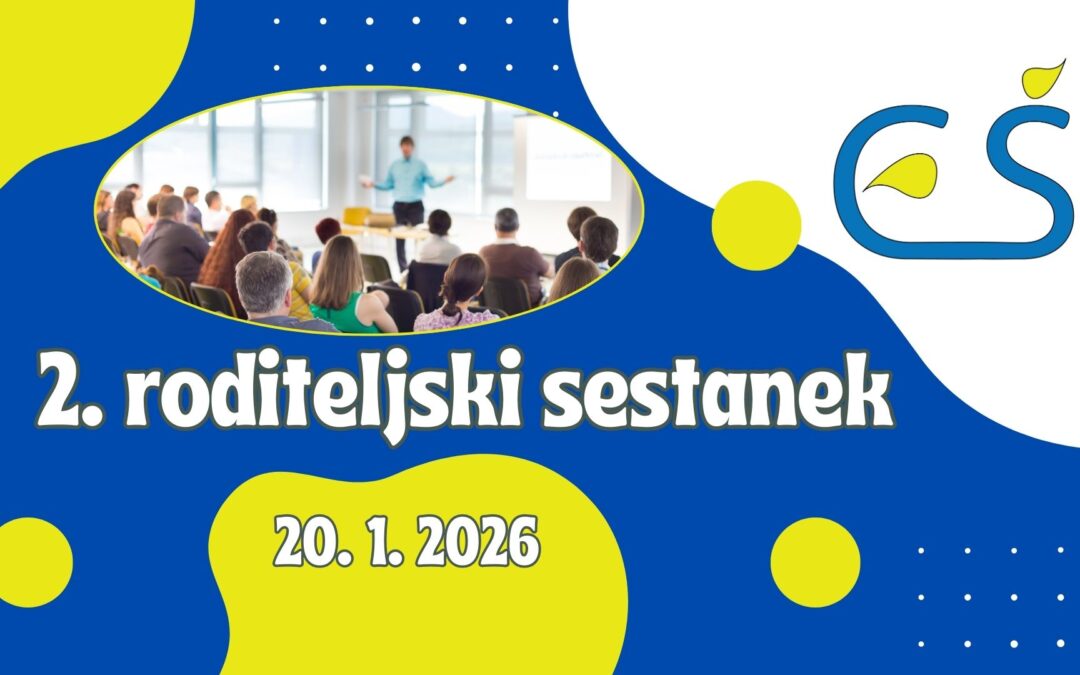 Vabilo na 2. roditeljski sestanek