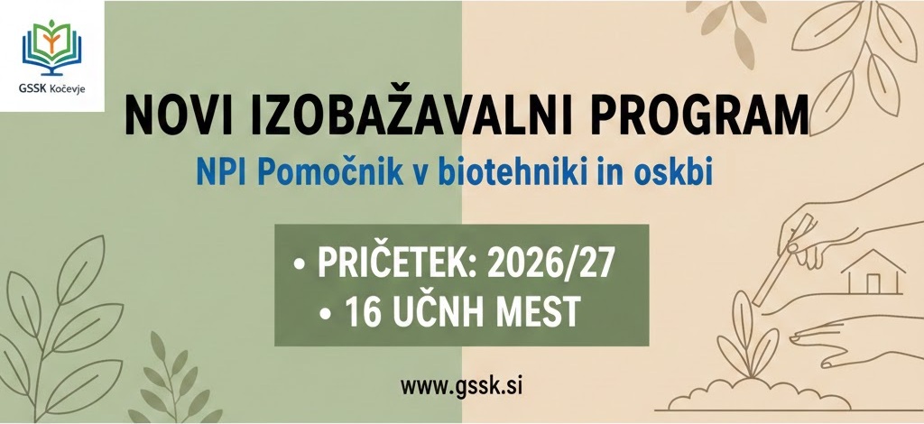 NOVOST: Na GSSK prihajata biotehnika in oskrba!