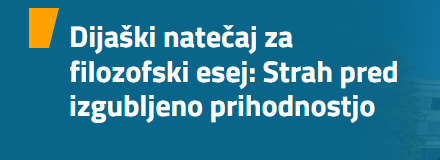 Natečaj za najboljši dijaški filozofski esej o prihodnosti
