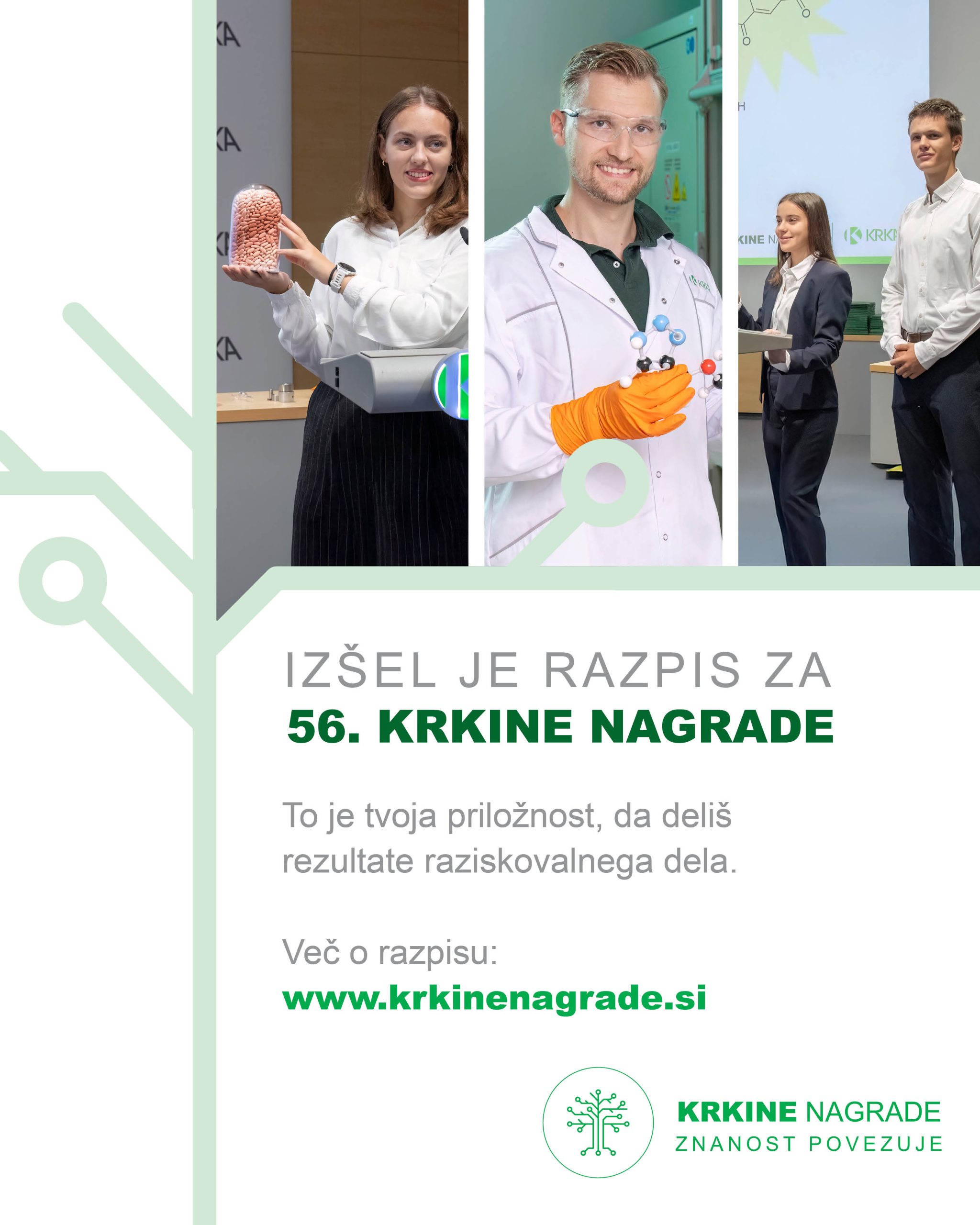 56. Krkine nagrade: priložnost za nove raziskovalne dosežke