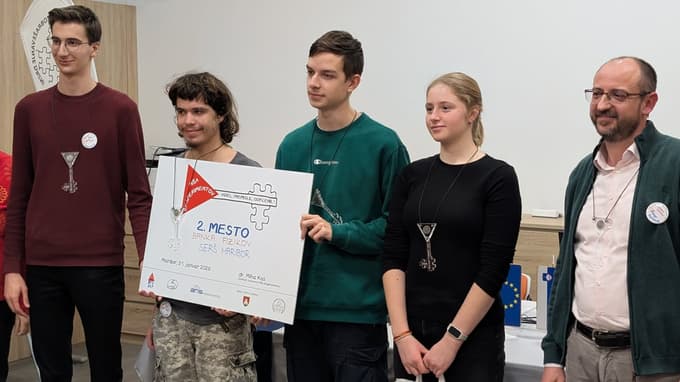 2. mesto na državnem tekmovanju »Videl, premislil, odklenil!«