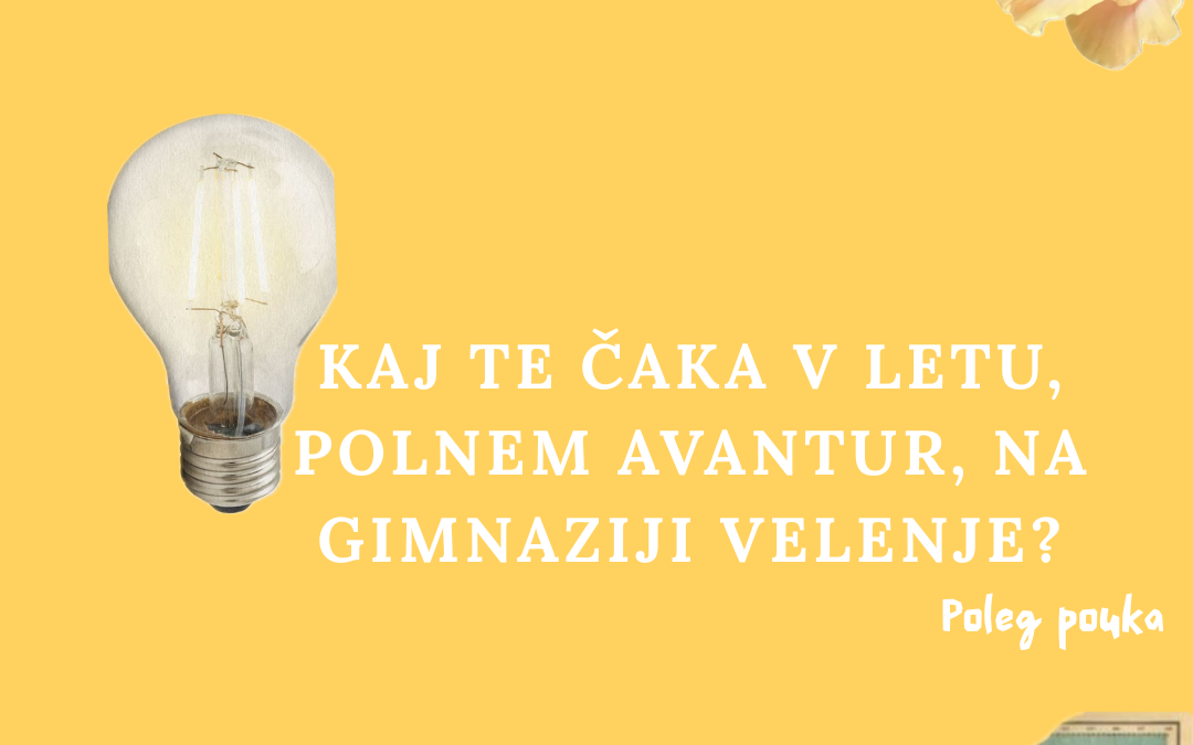 Tudi naši dijaki vas vabijo, da postanete del naše šole