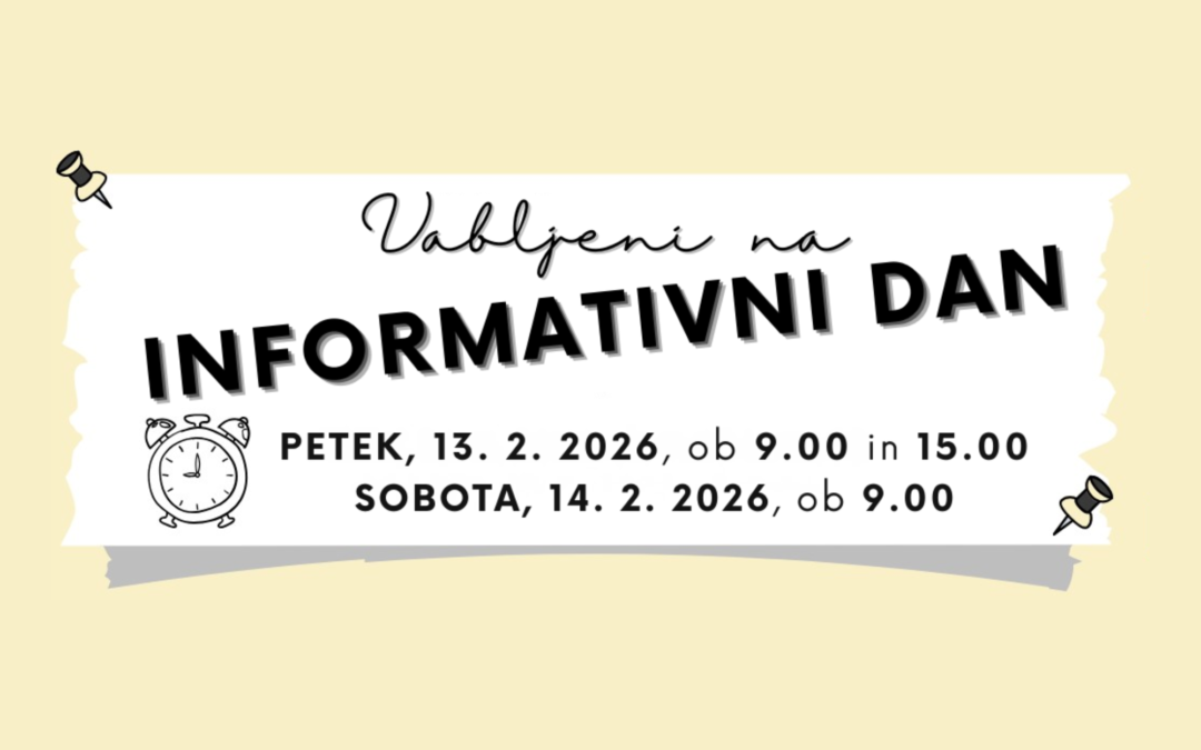 INFORMATIVNI DAN, 13. IN 14. 2. 2026