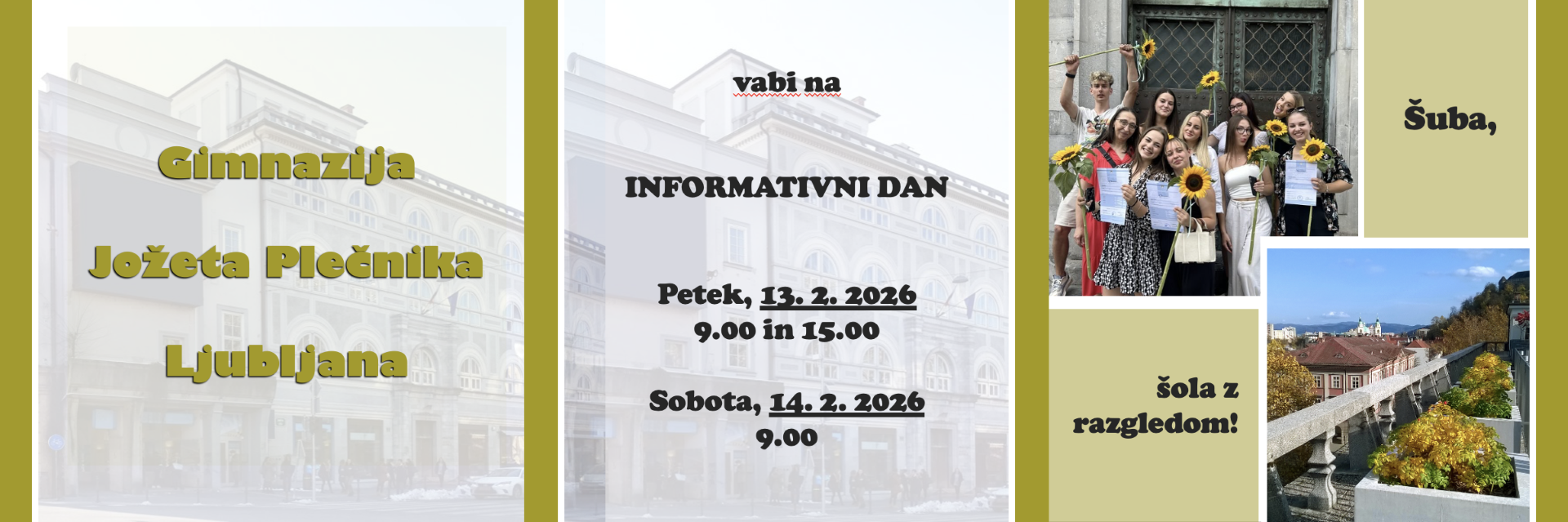 Vabilo na informativni dan Vabilo na informativni dan