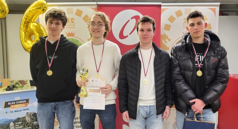 Uspeh našega dijaka v šahu, februar 2026