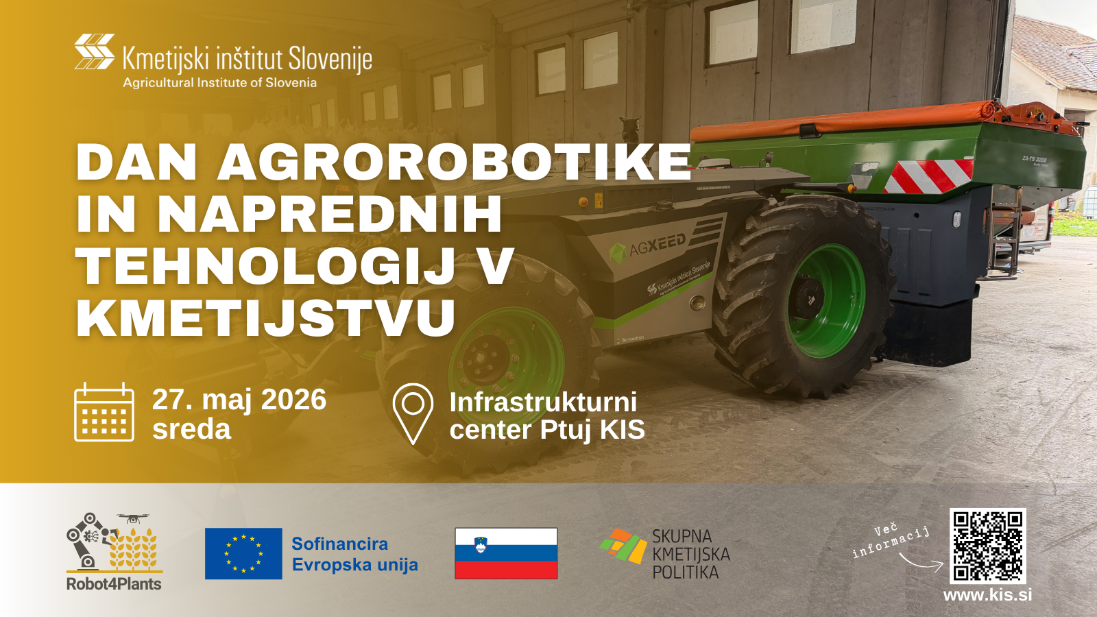 Vabilo na dogodek Dan agrorobotike