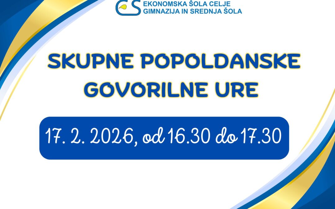 Popoldanske govorilne ure v februarju