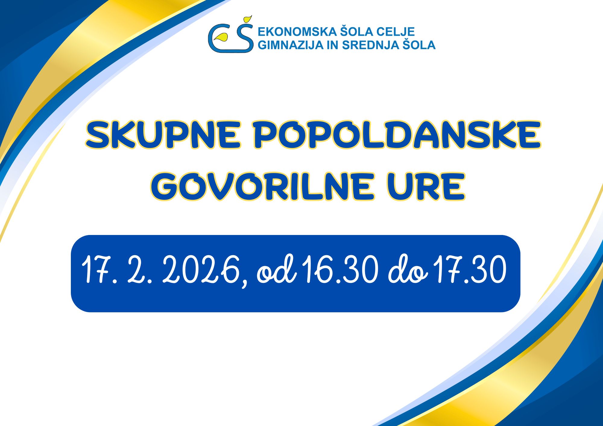 Popoldanske govorilne ure v februarju