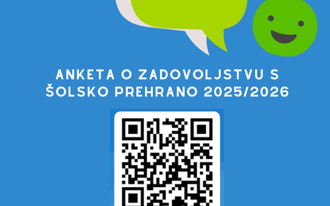 Anketa o zadovoljstvu s šolsko prehrano