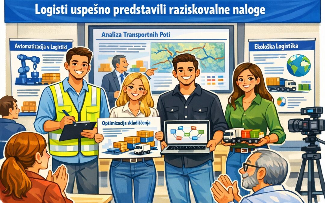 Logisti uspešno predstavili raziskovalne naloge