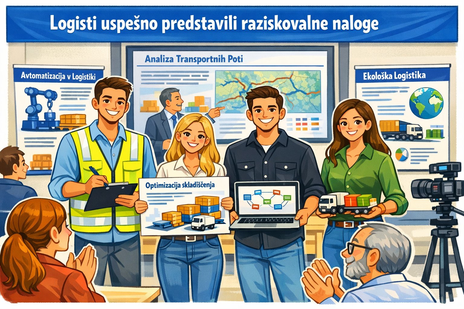 Logisti uspešno predstavili raziskovalne naloge Logisti uspešno predstavili raziskovalne naloge