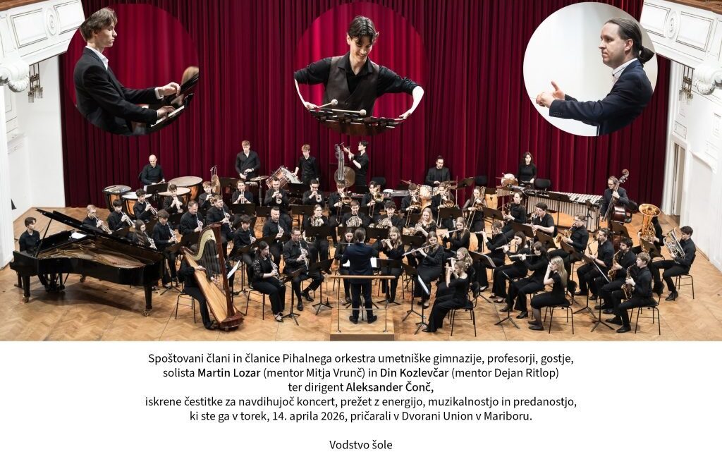 Čestitka za koncert Pihalnega orkestra UMG