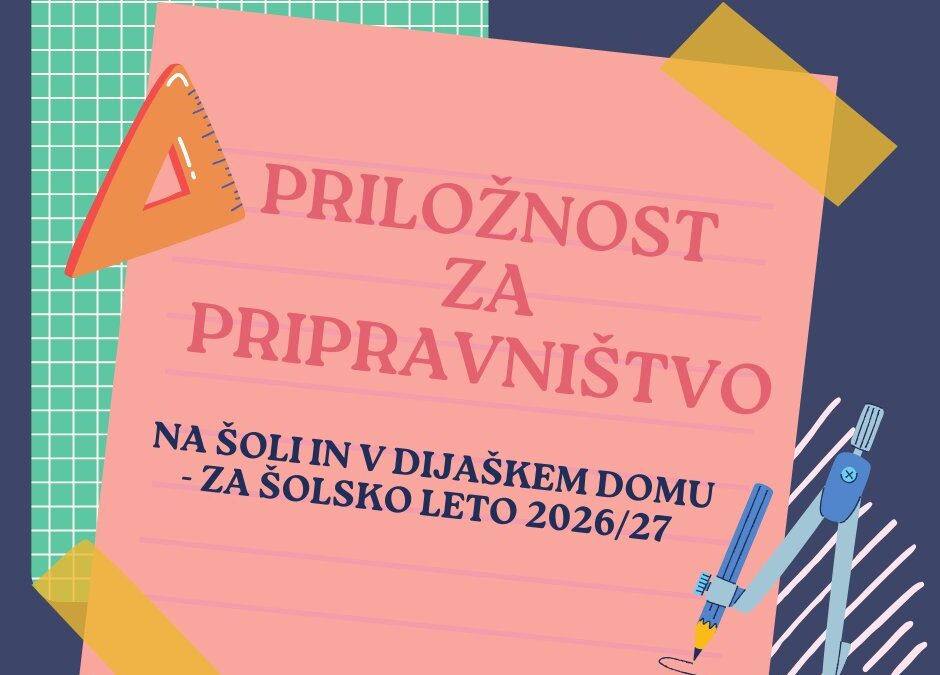 Priložnost za pripravništvo