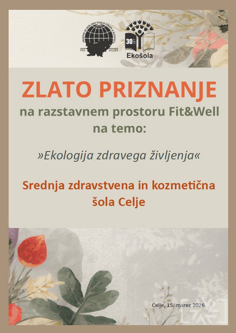 ZLATO PRIZNANJE ZA SZKŠC NA SEJMU ALTERMED 2026 ZLATO PRIZNANJE ZA SZKŠC NA SEJMU ALTERMED 2026