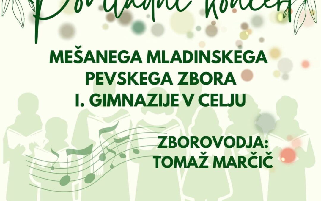 Vabilo na pomladni koncert pevskega zbora