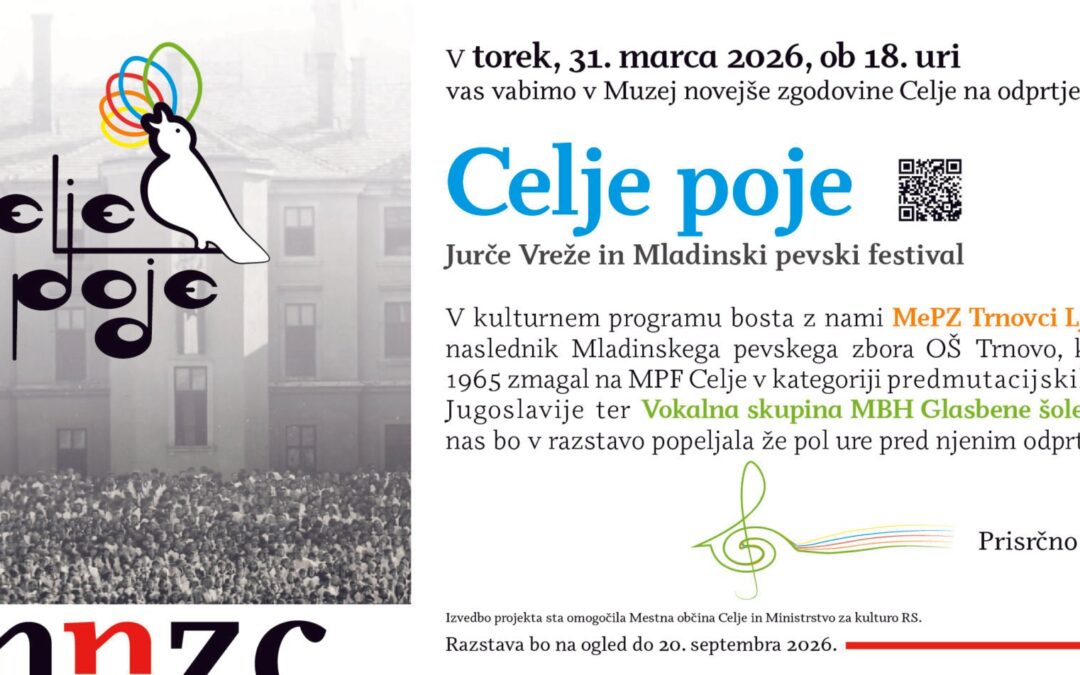 Razstava Celje poje – uvod v letošnji jubilejni Mladinski pevski festival