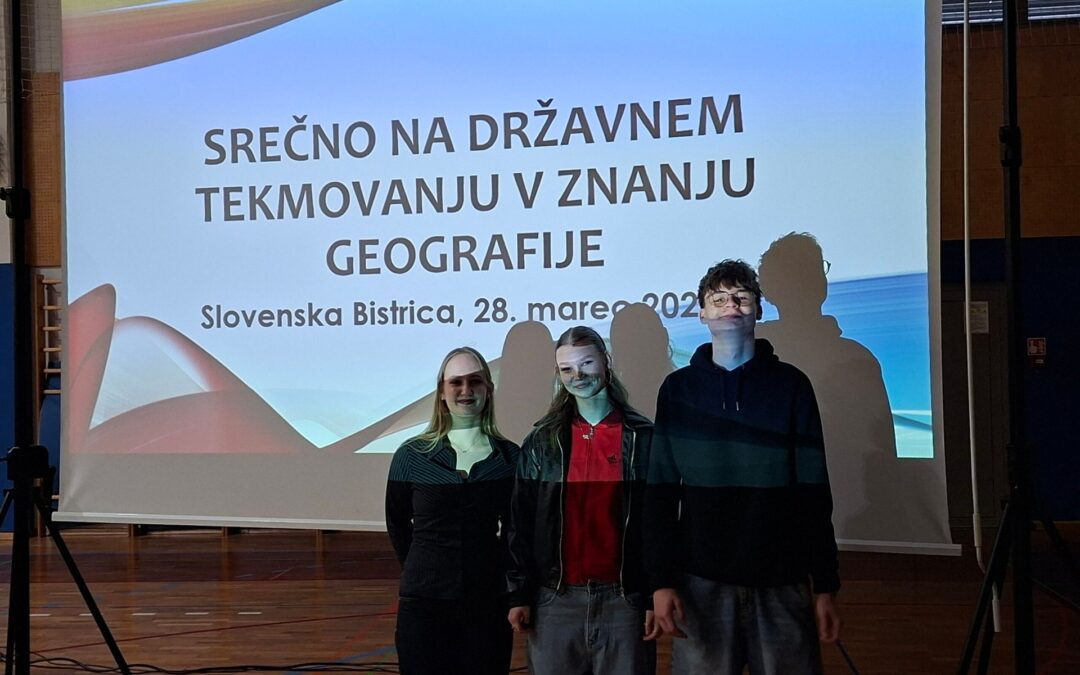 Državno tekmovanje v znanju geografije na naši šoli
