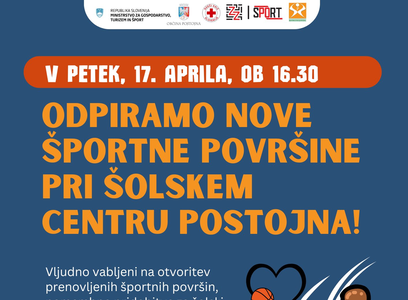 🏀Otvoritev novih športnih površin🏀 🏀Otvoritev novih športnih površin🏀