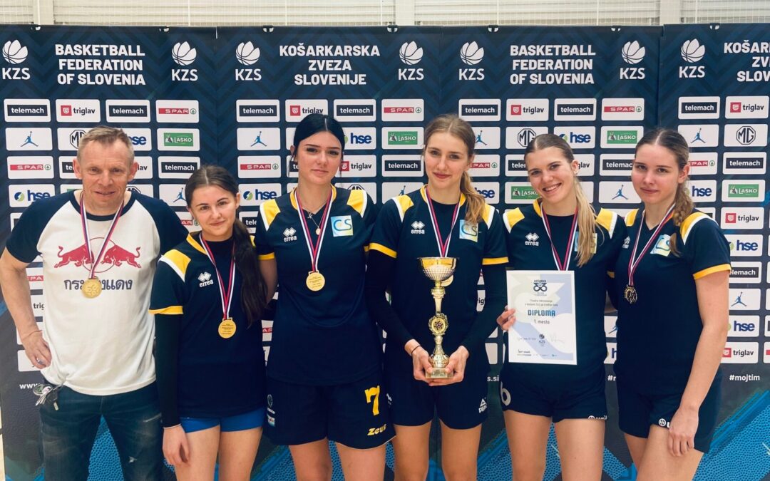 Dijakinje Ekonomske šole Celje državne prvakinje v košarki 3×3