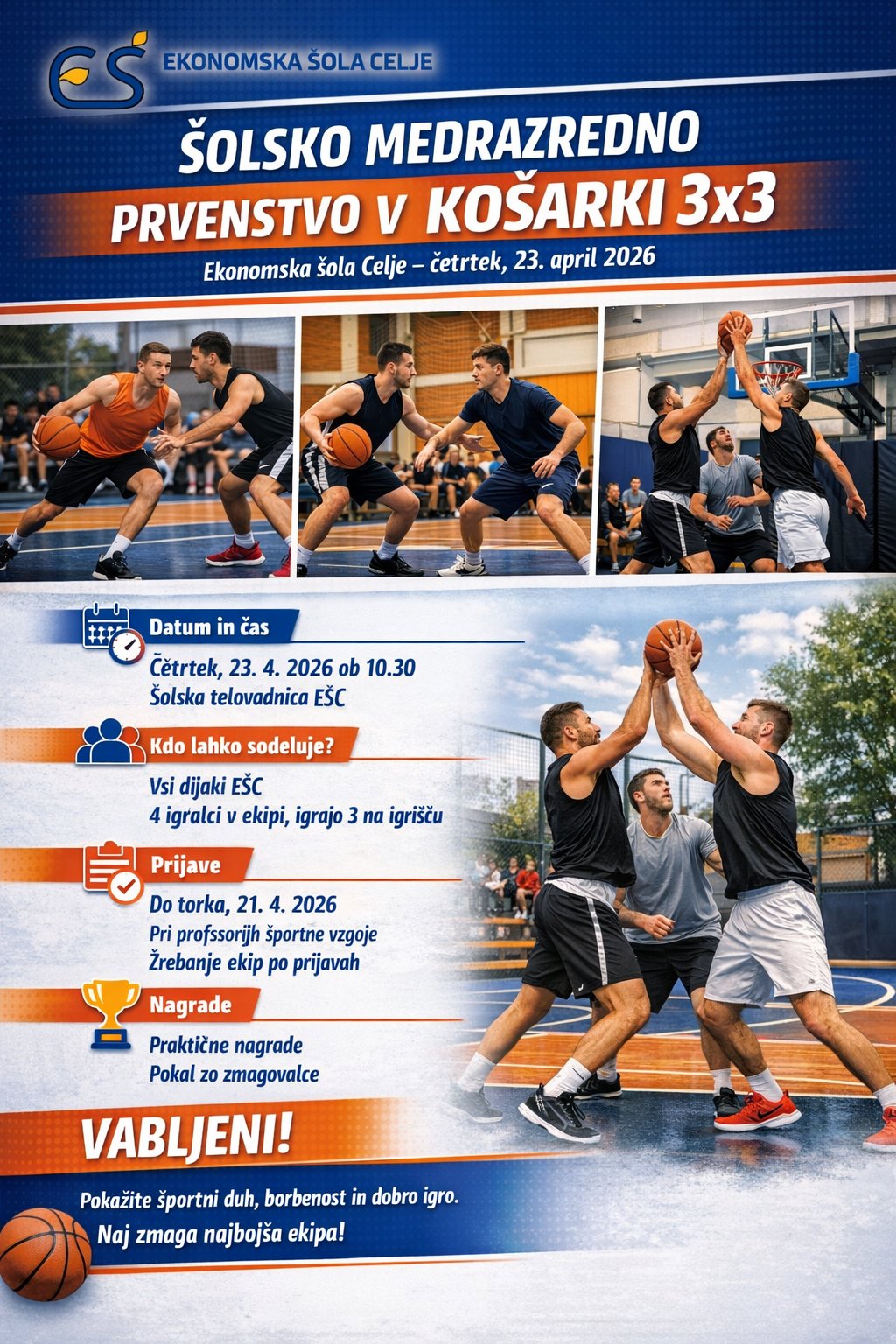 Šolsko medrazredno prvenstvo v košarki 3×3 Šolsko medrazredno prvenstvo v košarki 3×3