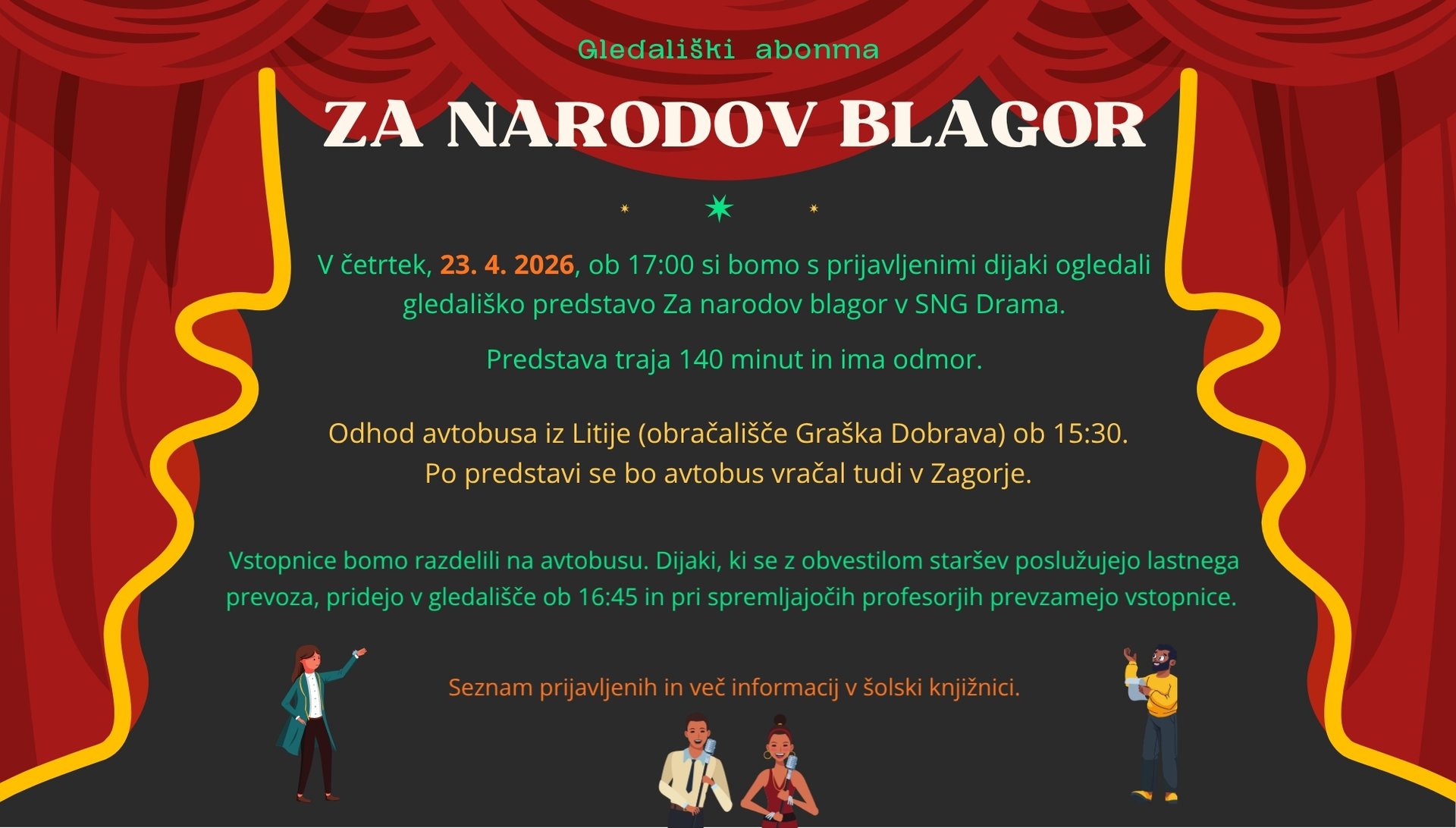 Gledališki abonma Gledališki abonma