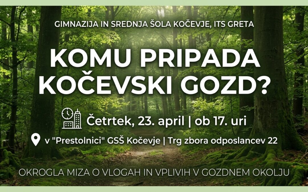 Komu pripada kočevski gozd?