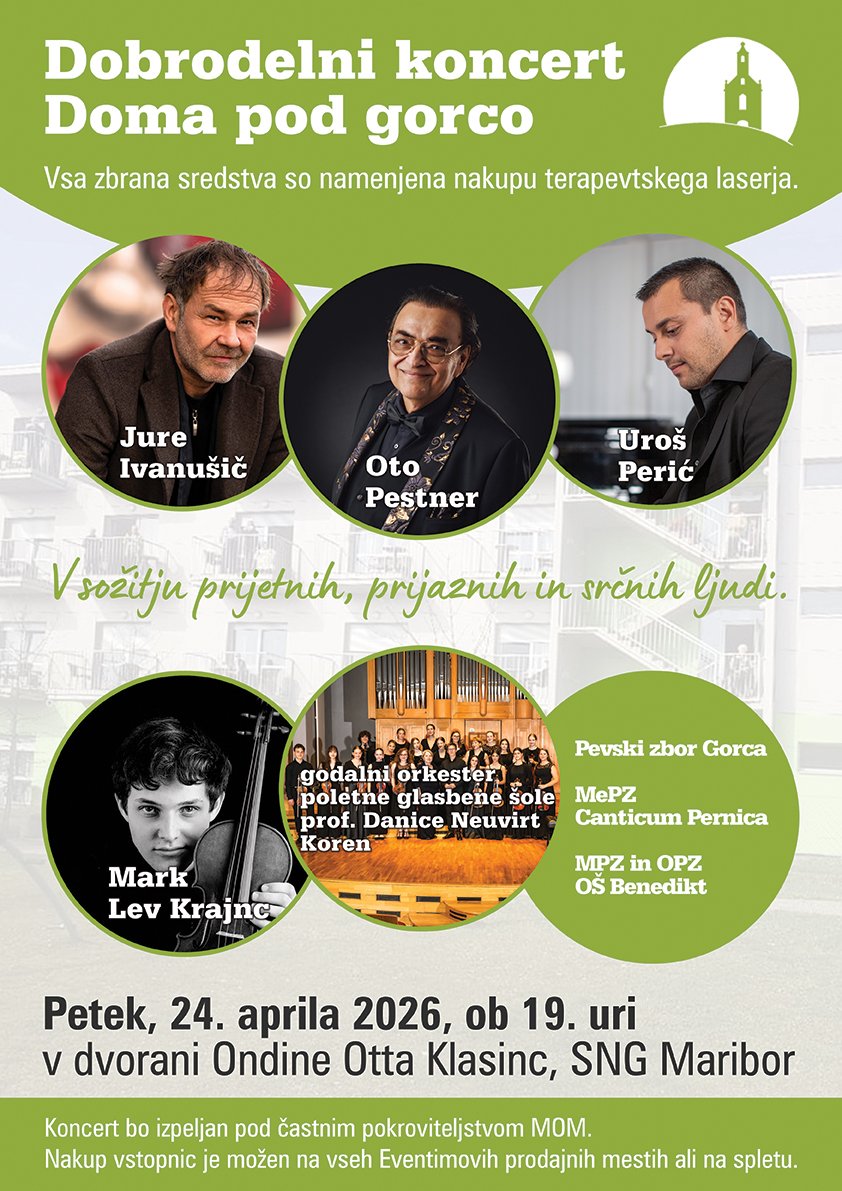 Vabilo na dobrodelni koncert Doma pod gorco Vabilo na dobrodelni koncert Doma pod gorco