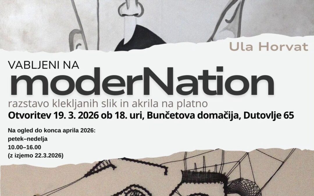 moderNation – razstava klekljanih slik in akrila na platno