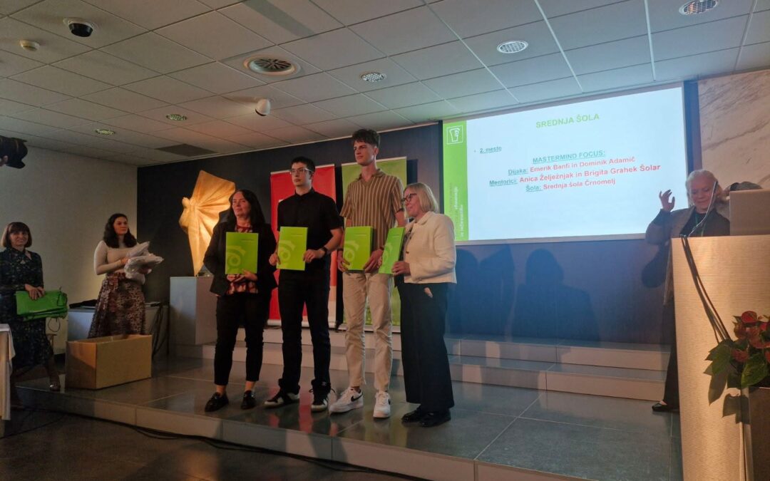 2. mesto ekipe MasterMind Focus na 9. Podjetniškem natečaju UN Novo mesto