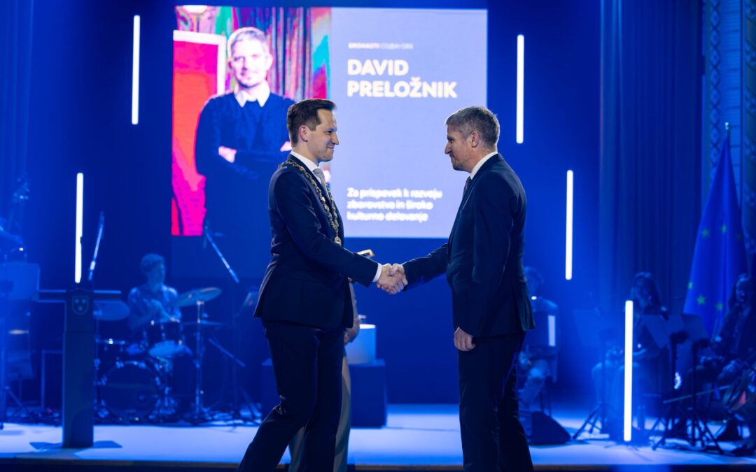 David Preložnik – prejemnik bronastega grba za prispevek k razvoju zborovstva in široko kulturno delovanje v Mestni občini Celje
