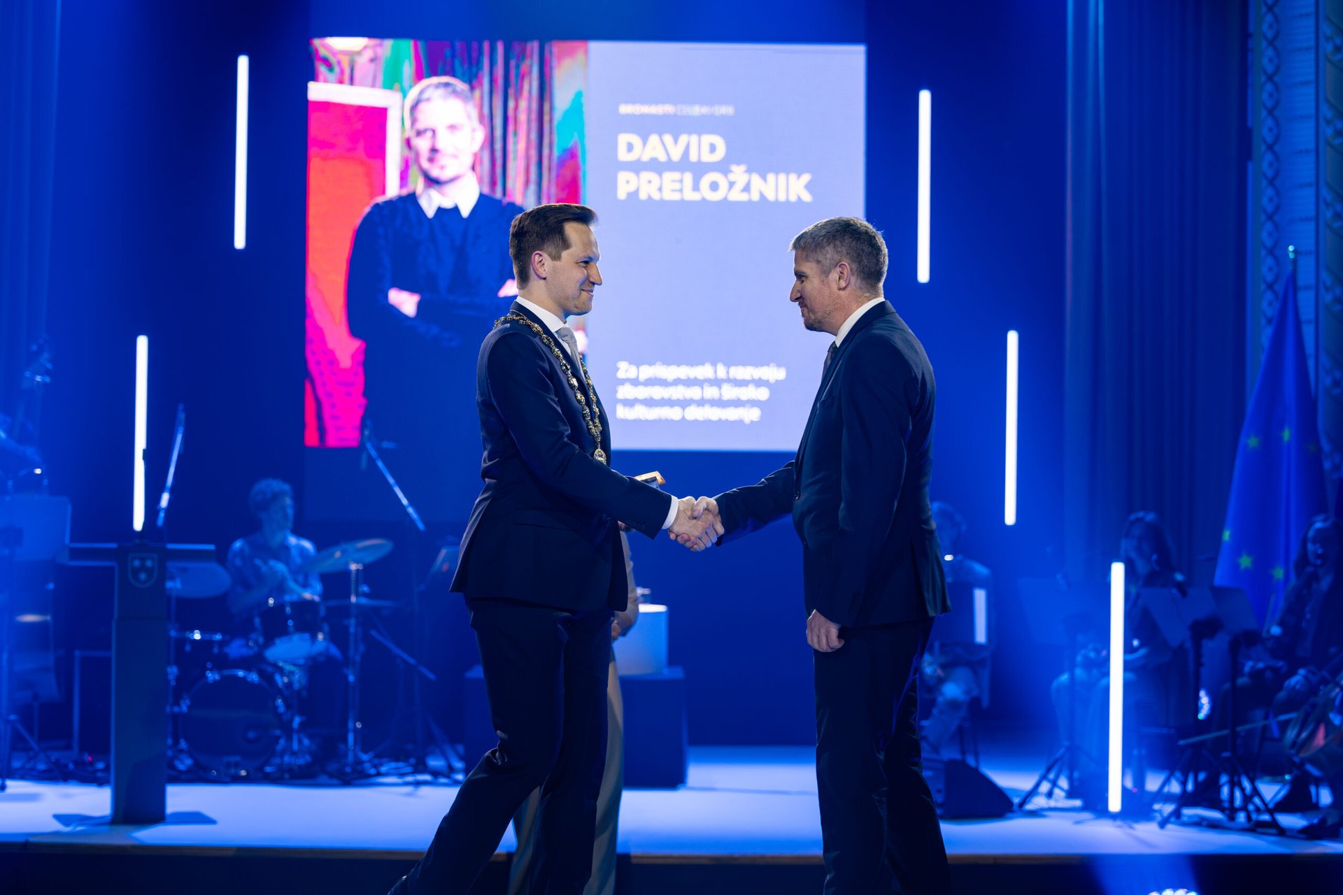 David Preložnik – prejemnik bronastega grba za prispevek k razvoju zborovstva in široko kulturno delovanje v Mestni občini Celje