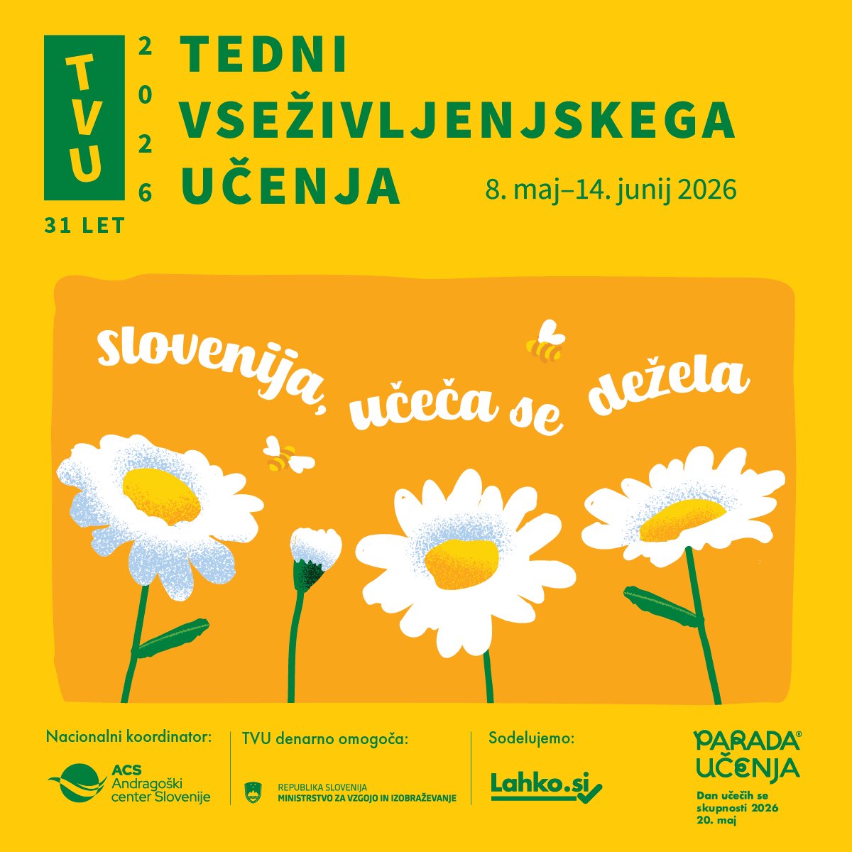 Tedni vseživljenjskega učenja 2026 Tedni vseživljenjskega učenja 2026