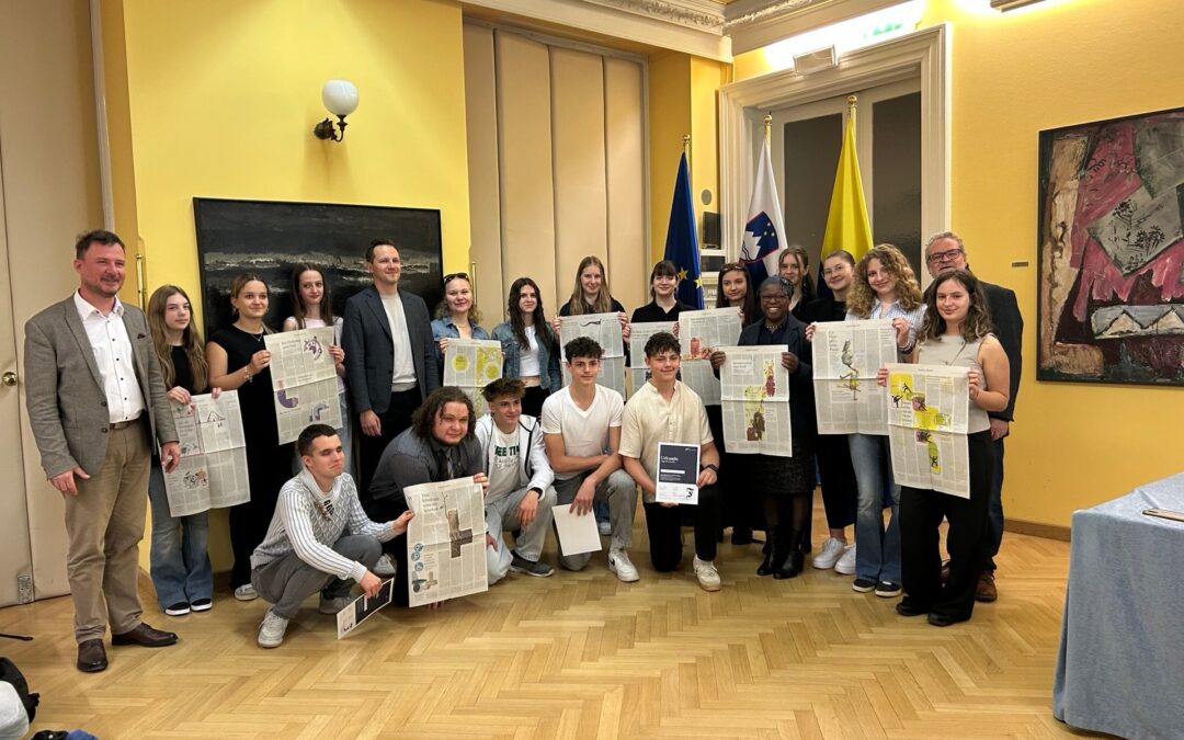 Slavnostna podelitev certifikatov projekta Mladina piše za Frankfurter Allgemeine Zeitung