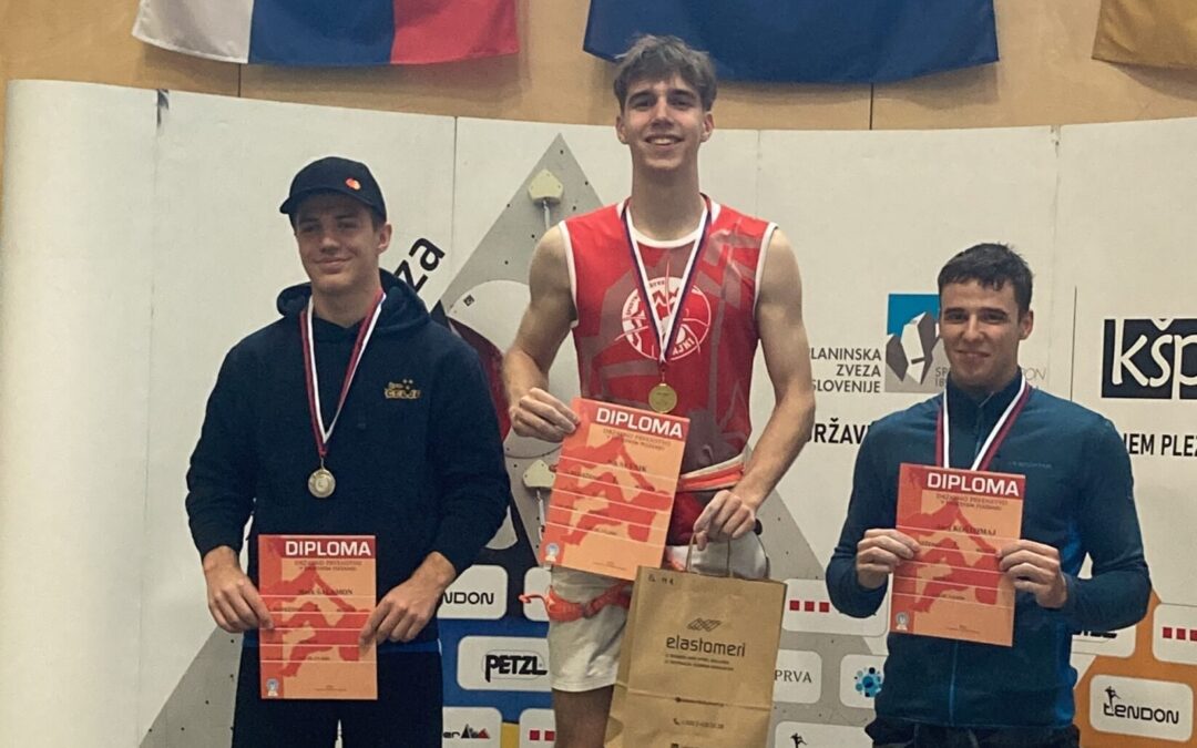 Nik Sevnik – vnovič mladinski in članski državni prvak v hitrostnem plezanju