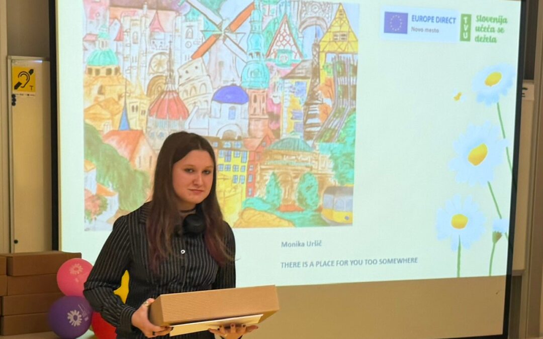 Uspeh dijakinje Ekonomske šole Novo mesto na natečaju Evropa skozi naše oči
