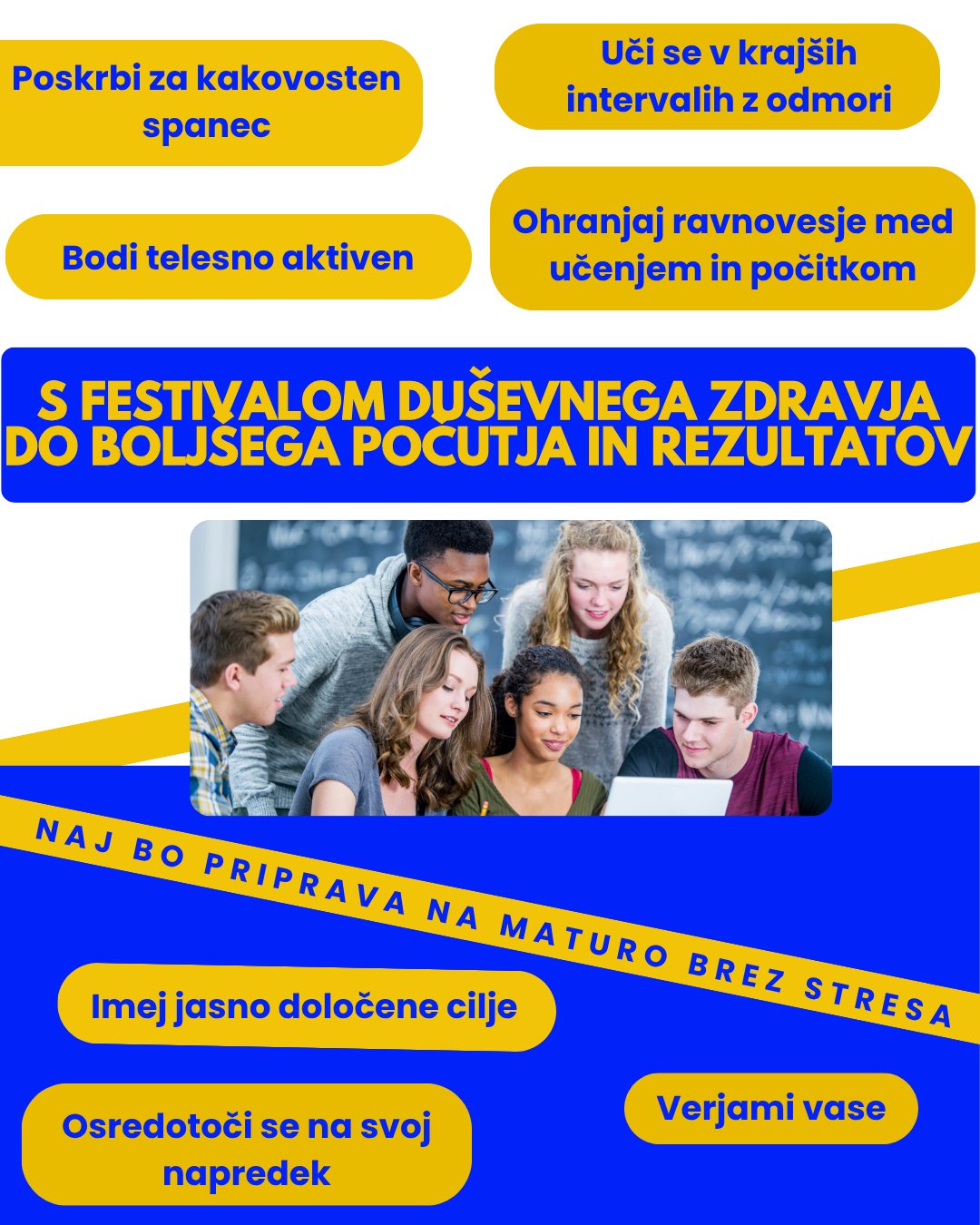 S festivalom duševnega zdravja do boljšega počutja in rezultatov