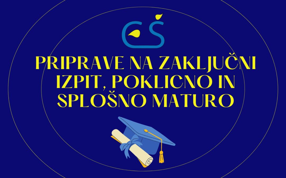 Priprave na zaklj. izpit, poklicno in splošno maturo