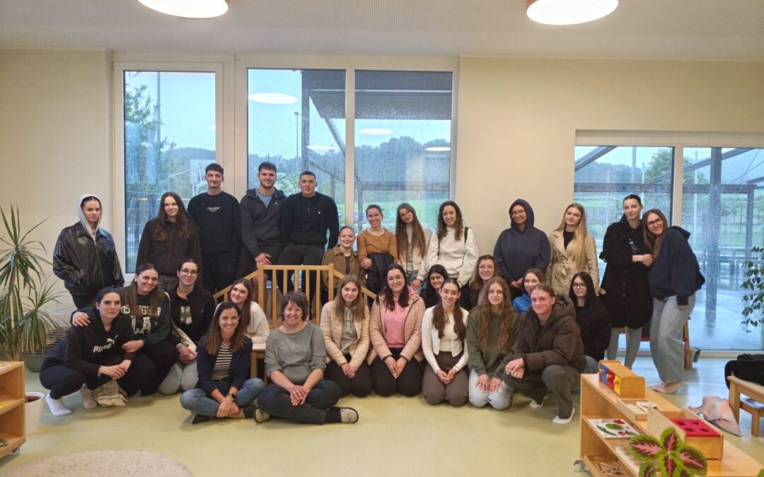 Obisk Montessori inštituta z dijaki 4. letnika programa predšolska vzgoja
