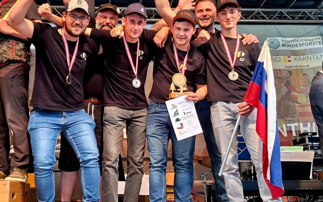 3. mesto na evropskem gozdarskem tekmovanju