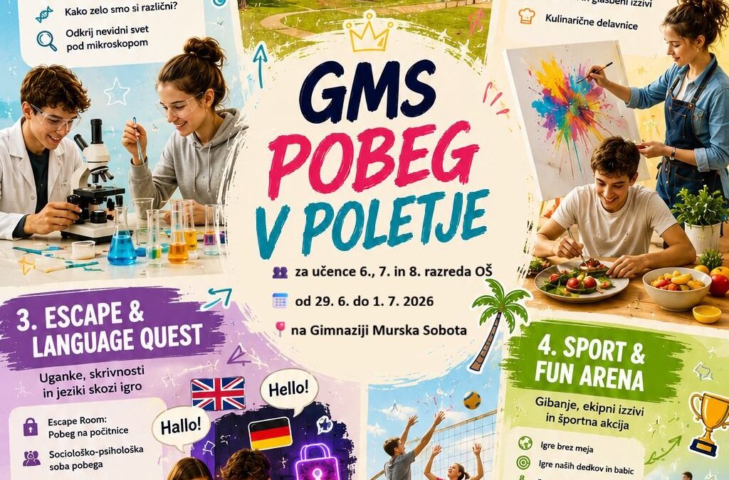 Tabor GMS 2026 – Pobeg v poletje