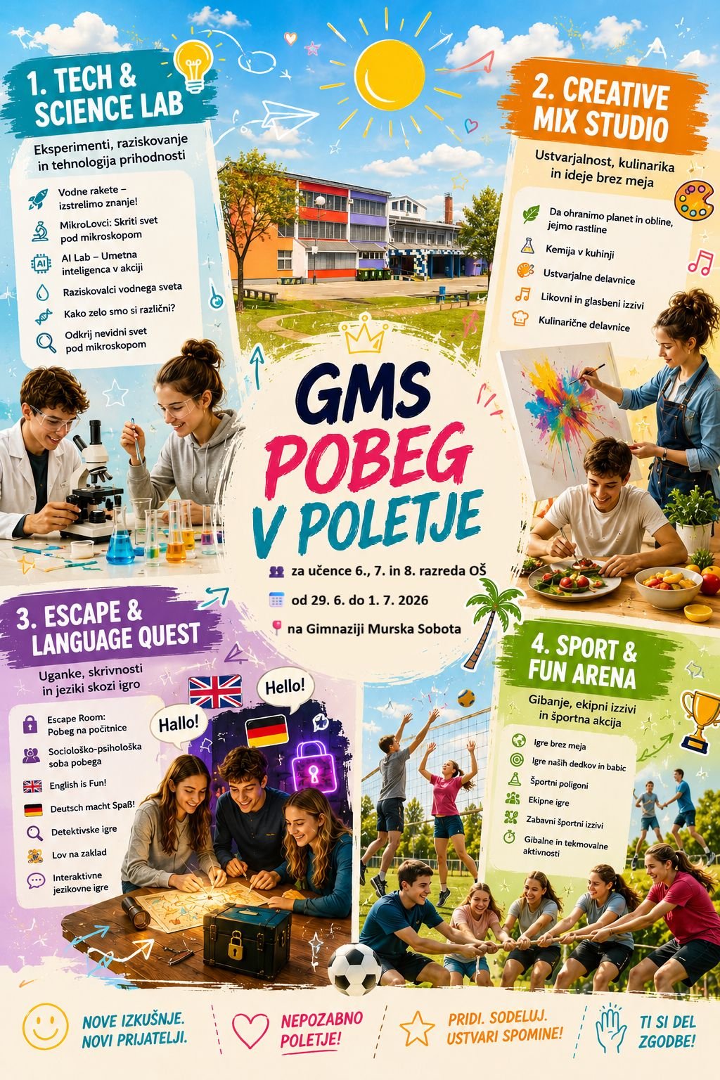 Tabor GMS 2026 – Pobeg v poletje Tabor GMS 2026 – Pobeg v poletje