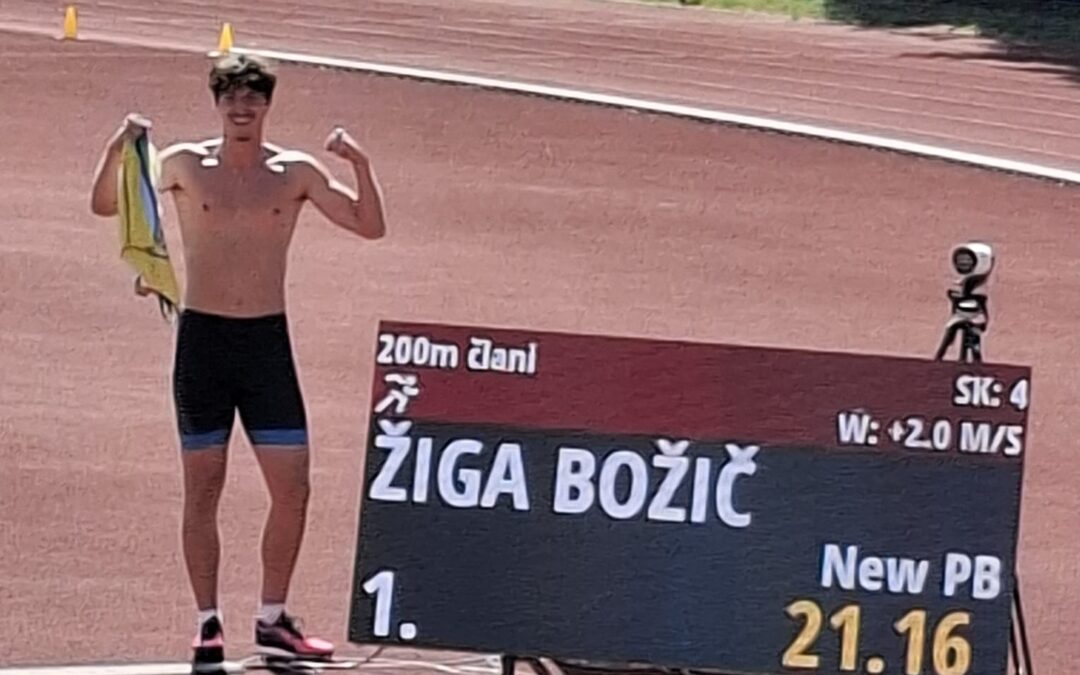 Žiga Božič pritekel vstopnico za svetovno mladinsko prvenstvo na 200 m