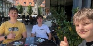 Lovro, Erik in Žan so zastopali barve Gimnazije Lava
